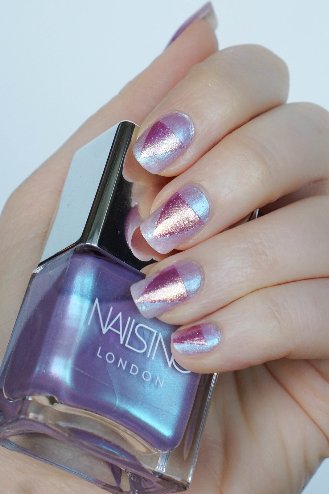 Holographic Unicorn Manicure | Nails Inc Unicorn Nail Polish Duo