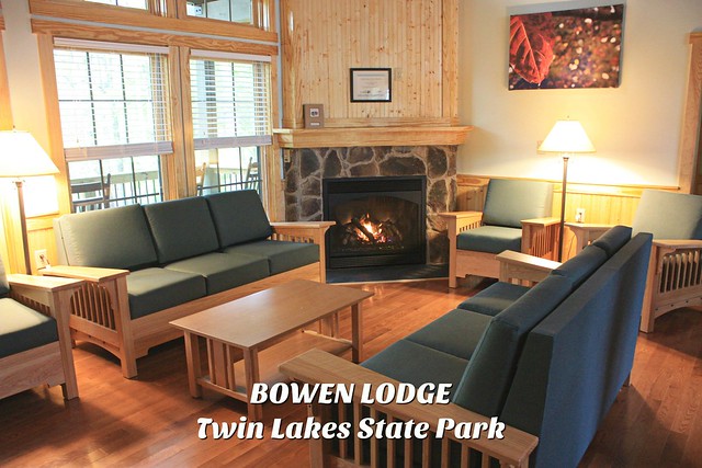 The new Bowen Lodge at Twin Lakes State Park sleeps up to 16