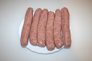 04 - Zutat Bratwurst / Ingredient frying sausages
