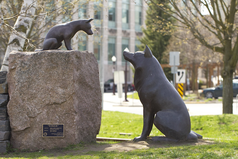 Esker - dog sculptures