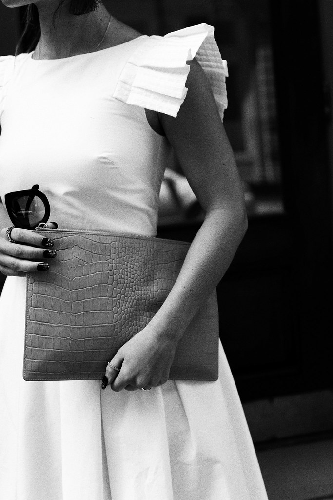 The Little Magpie Whistles Nude Clutch Bag
