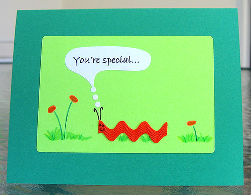 Handmade Caterpillar Birthday Card