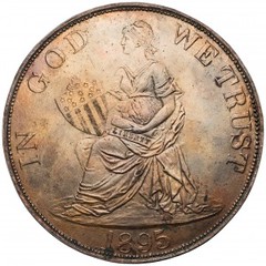 1895 brenner dollar design obverse