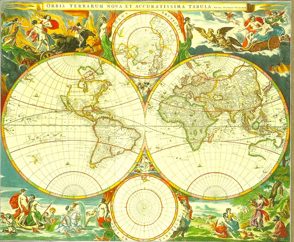World Map, 1658