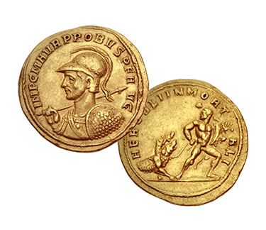 gold aureus of Emperor Probus