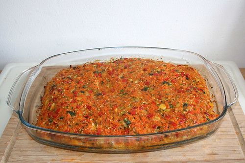 16 - Turkey on zwieback with vegetable toque - Finished baking / Pute auf Zwieback mit Gemüsehaube - Fertig gebacken