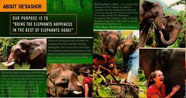 De Kashor Elephants Home & Hill Tribe Village Chiang Mai Thailand Brochure 2