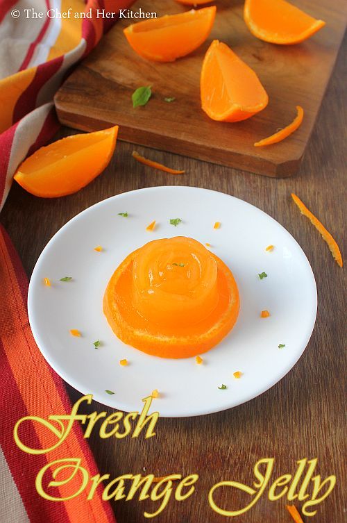 fresh orange jelly