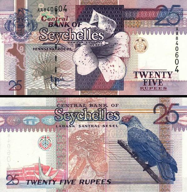 25 Rupií Seychely 1998, P37
