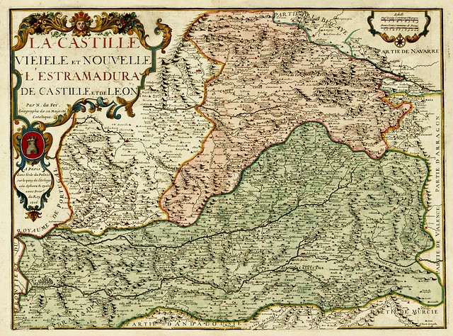 Nicolas De Fer - La Castille Vieiele et Nouvelle L'Estramadura De Castille et de Leon . . . 1706