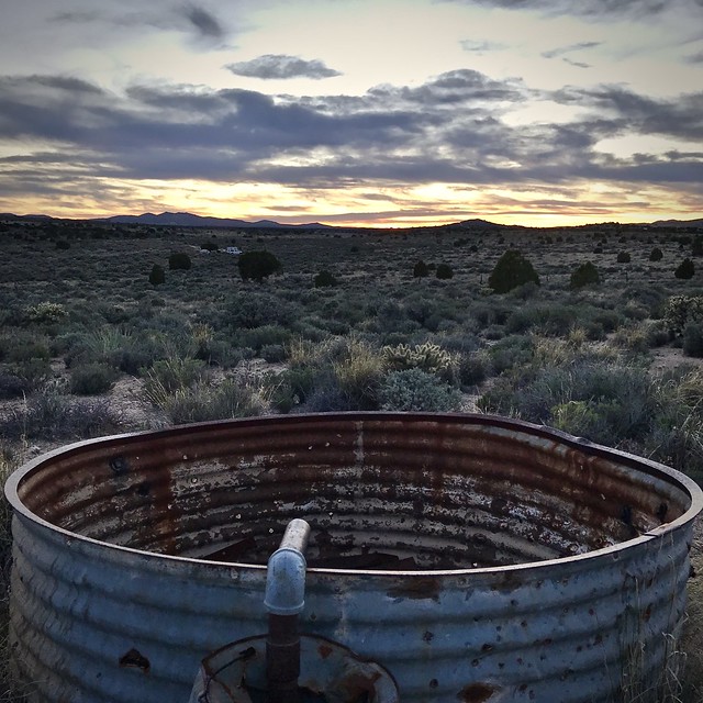 Water tank at Rock House on the Mojave Road