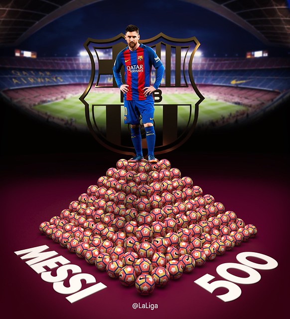 500 Goles de Messi con el FC Barcelona