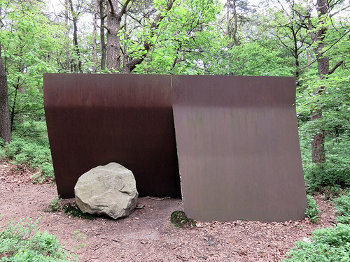 A rust sculpture in Kroller Muller Sculpture Garden near Utrecht in Holland