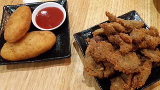 Corn Fritters and Deep Fried Suji from VegeMe