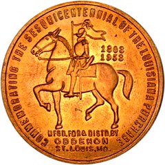 Oddehon Louisiana Purchase Sesquicentennial medal HK509_obvJB