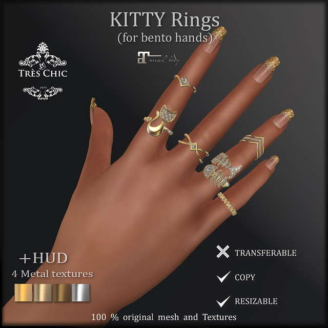*AvaWay* Kitty rings (TresChic)