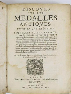 1627 Discours sur les médalles antiques