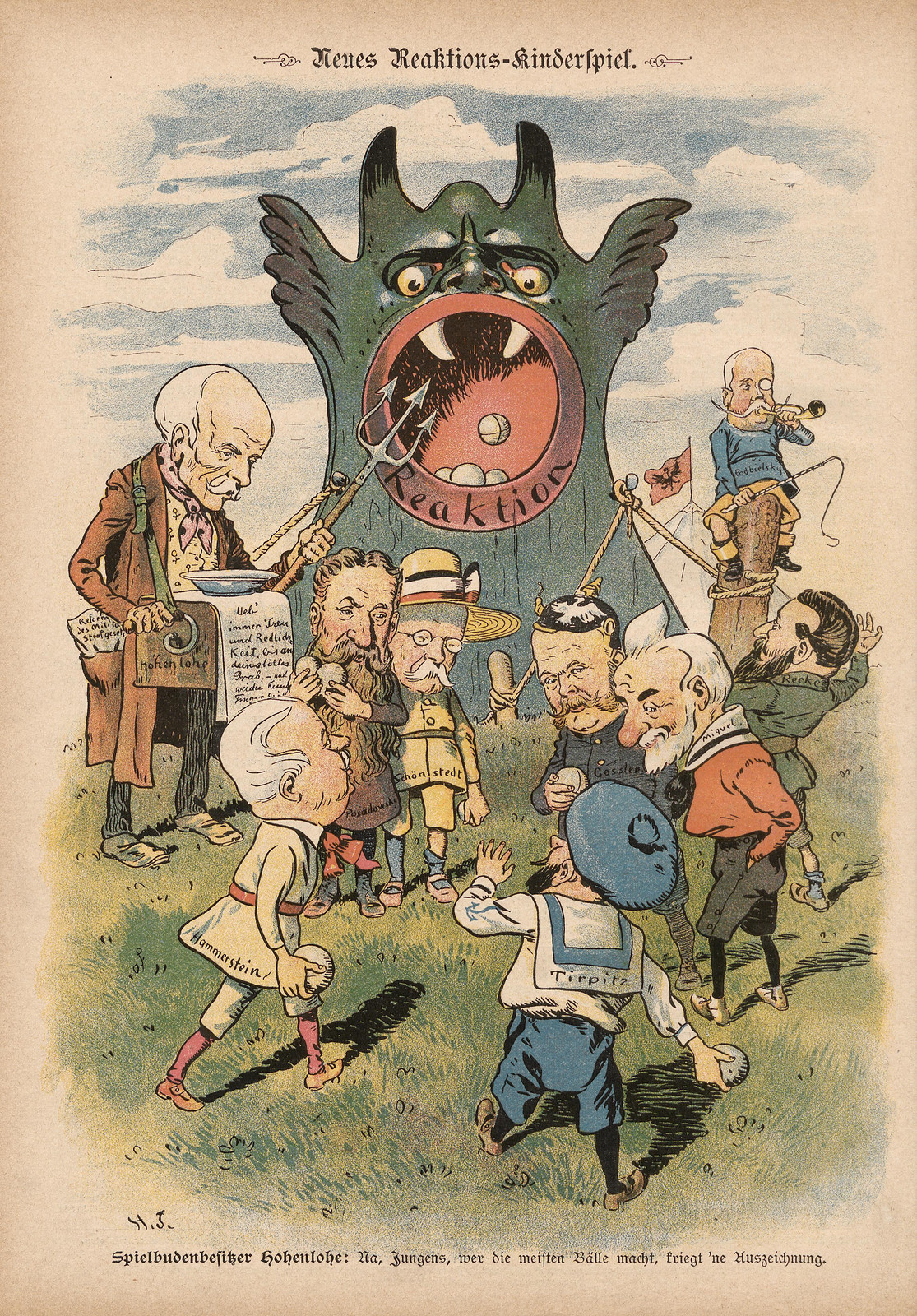 Hans Gabriel Jentzsch - New Reaction Children's Game,1897