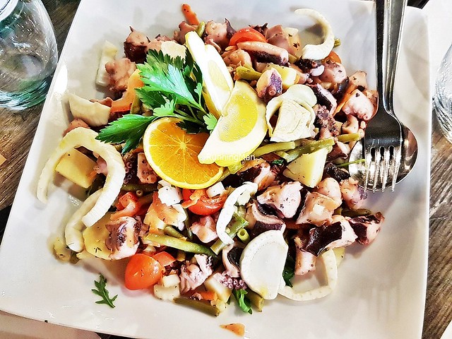 Salad Octopus, Beans, Potatoes