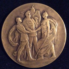 1917 British and French War Commissions medal reverse