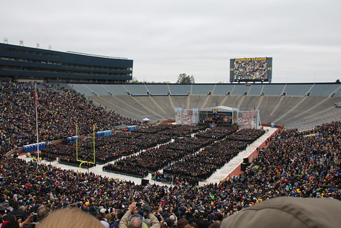 Graduation at the Big House with Chris at The University of Michigan (April 28th, 2017)