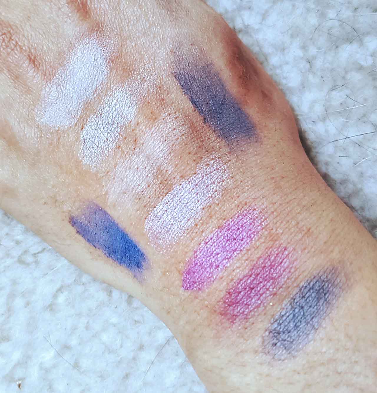 A Beauty Blogger's Weekend Makeup Haul: Even the paler colours swatch very well and there was very little fallout from any of the shadows. This palette would suit most skintones and could easily be used for daytime and nighttime looks.