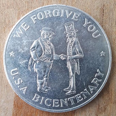 U.S. Bicentennial Forgive You medal obverse