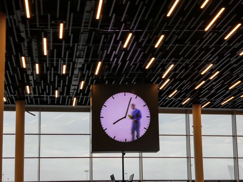 Departure hall Schiphol International Airport 