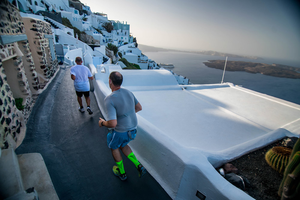 Running @ Santorini Experience: Photo by Elias Lefas