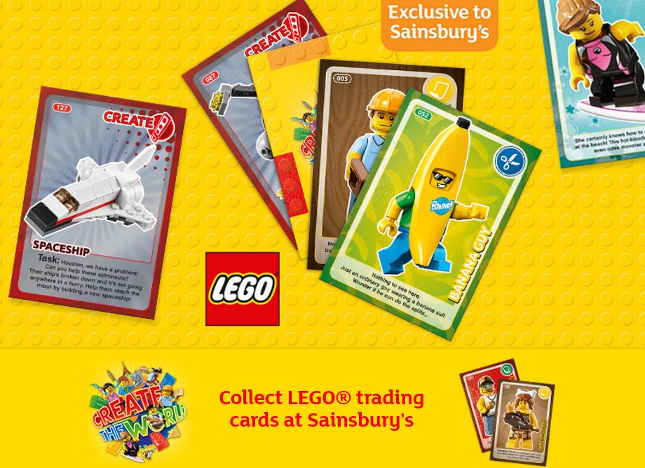 20 Karten NEU! Sainsburys Lego Erstellen der Welt unglaubliche Erfindungen Album