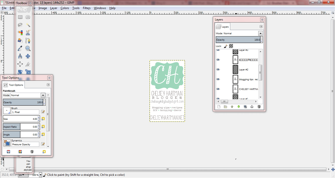 How to Design Your Own Business Cards in Gimp