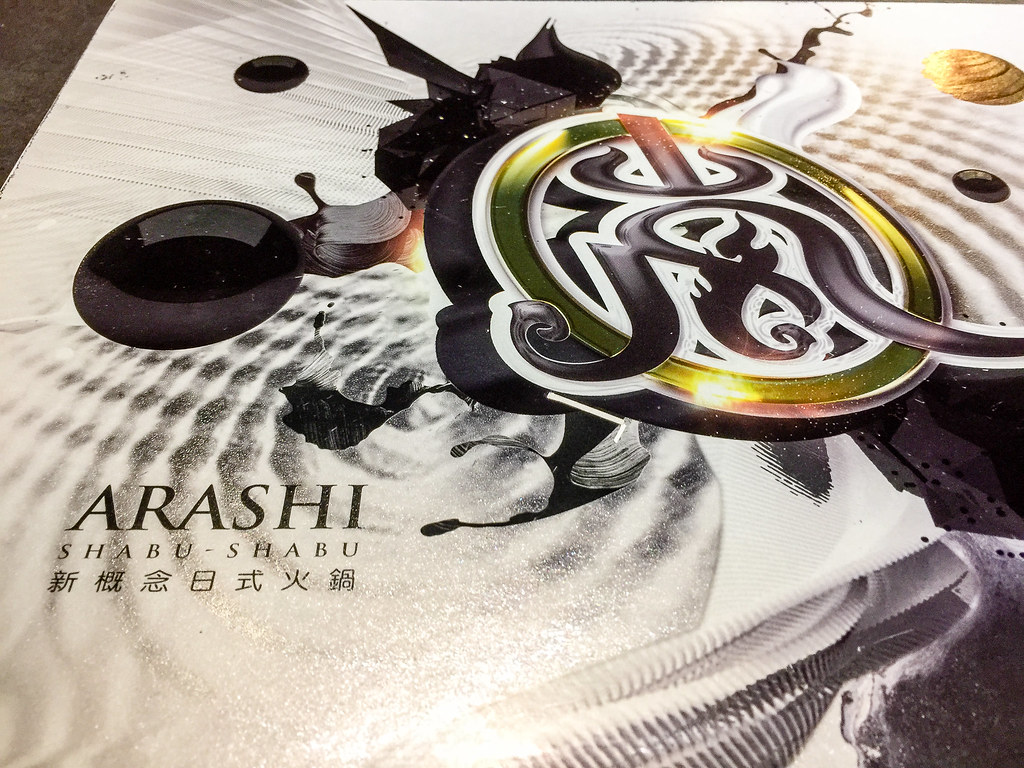 Food Menu Cover for Arashi Shabu-Shabu MyTown Cheras.