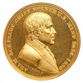 1839 Eckfeldt retirement medal obverse