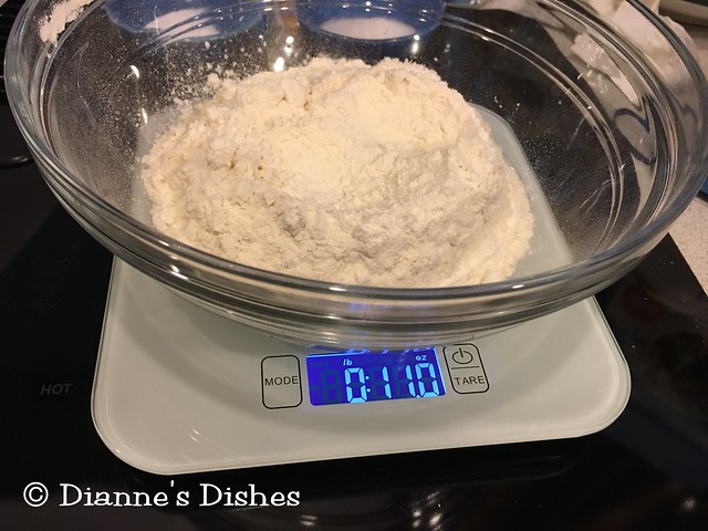 Strawberry Choux Cake: Weighing Flour
