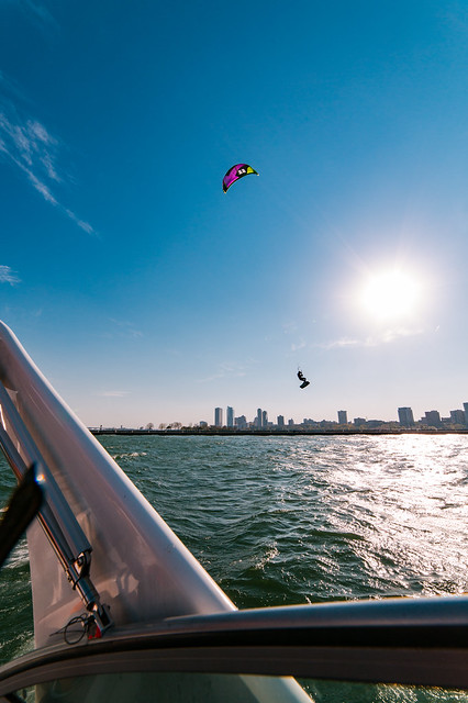 Airborne Kite Surfer