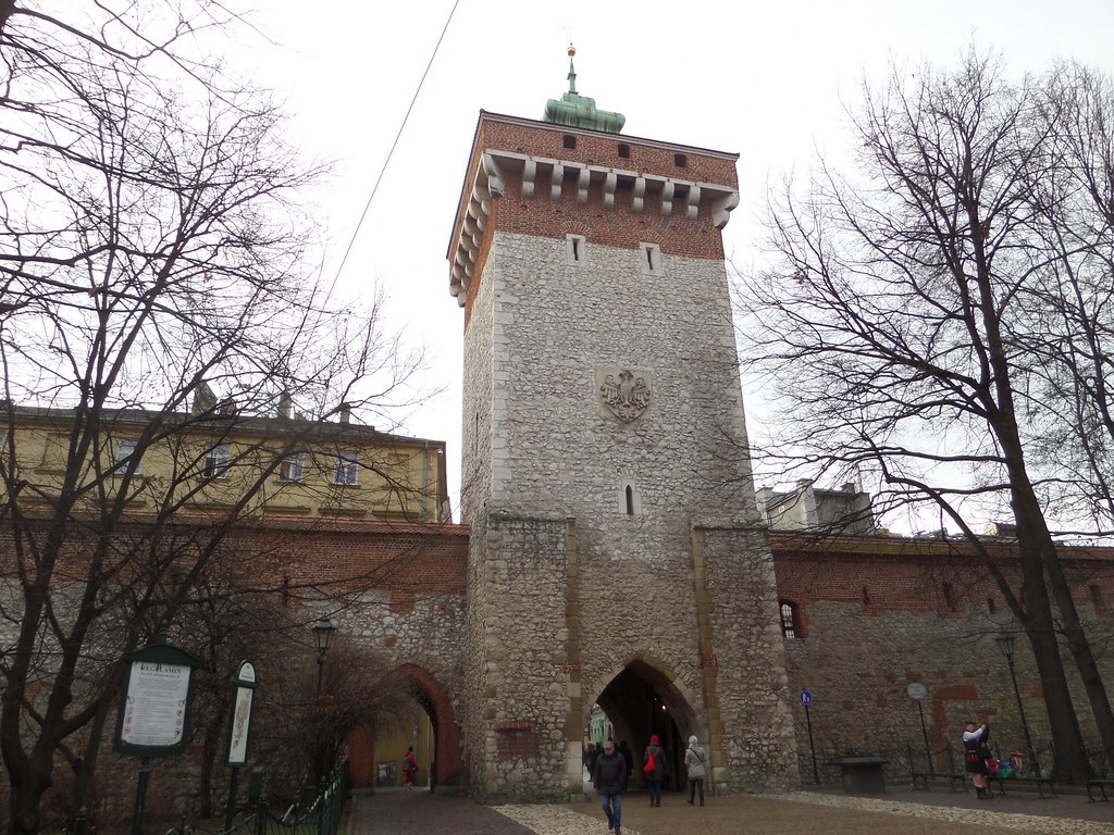 Krakow old town walls
