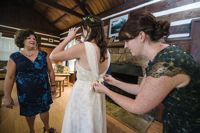 Reserve a lodge for the wedding party and family to use before and after the ceremony - Photo Credit Craig Spiering Photography, this is Douthat State Park in Virginia