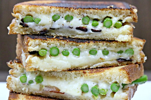 Asparagus Bacon Grilled Cheese Front Close