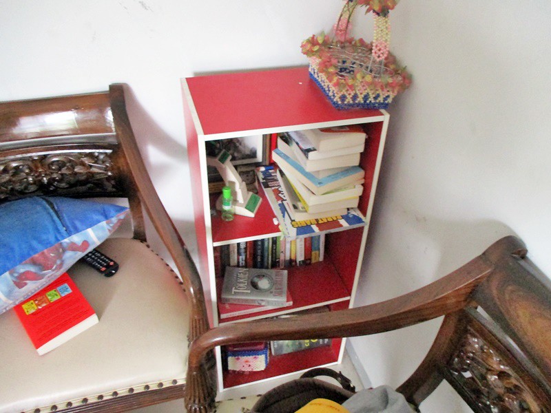 Messy Home Tour: Bookcase | Hola Darla