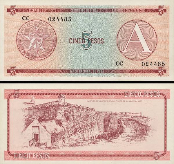 5 Pesos Kuba 1985, FX3