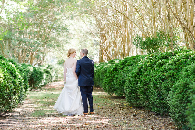 The formal gardens and Mansion at Chippokes State Park are a lovely setting to say I do