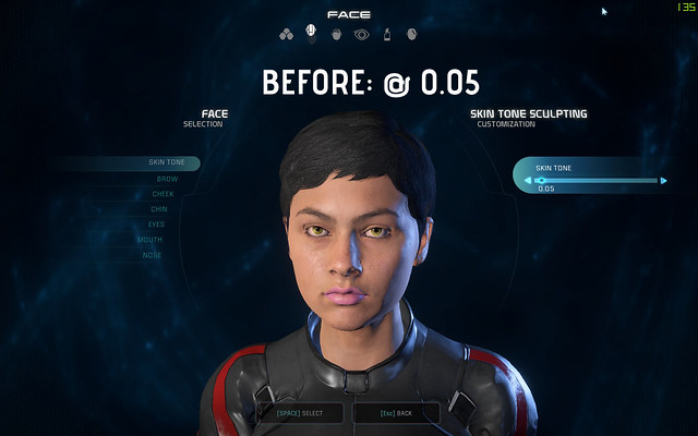 Mass Effect: Mod de piel pálida de Andrómeda