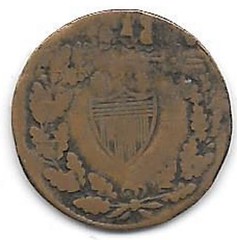 Mystery item struck on Civil War token reverse
