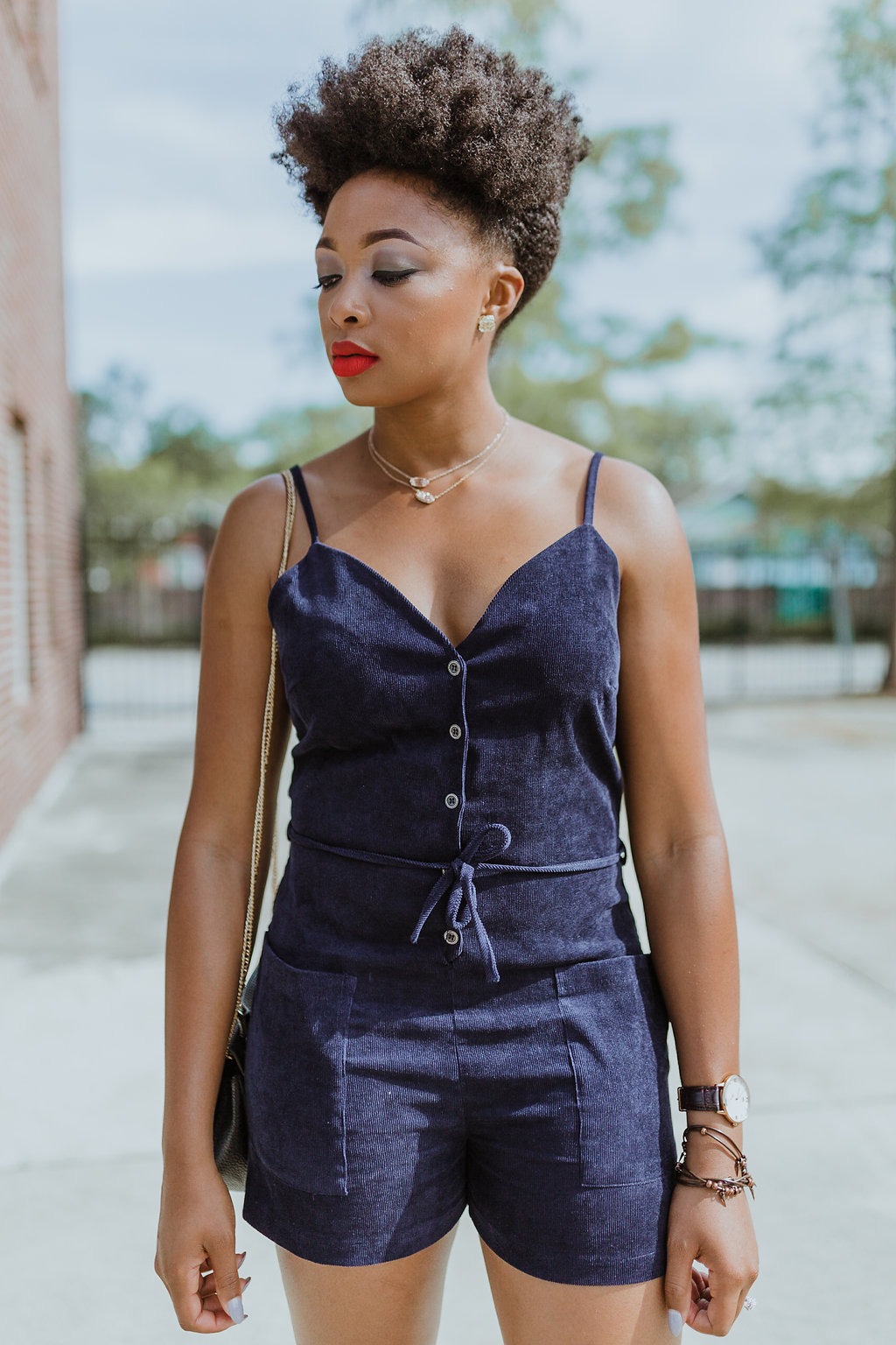 how to style a corduroy romper