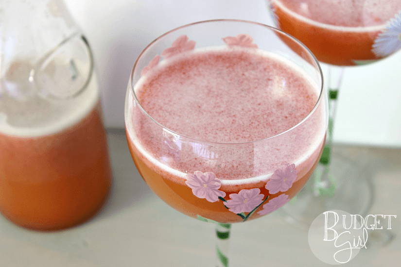 Strawberry Beermosa Beer Cocktail