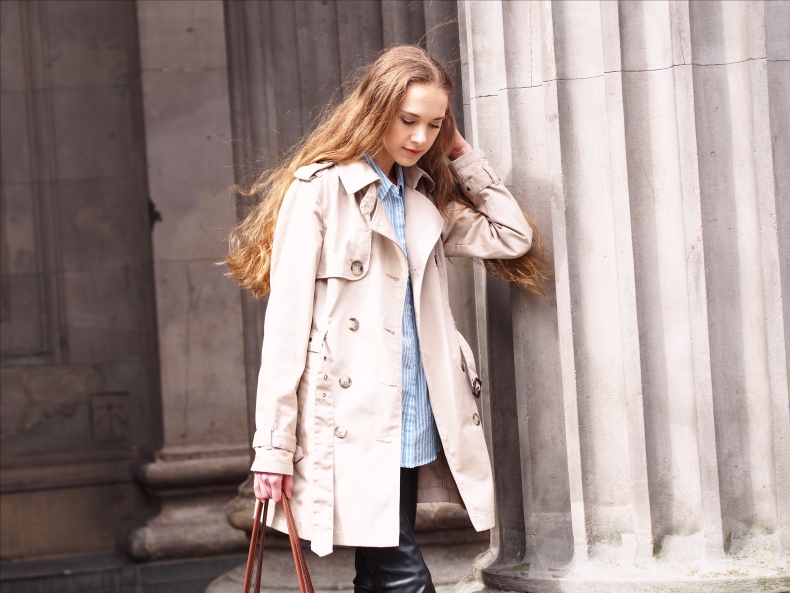 Spring outfit with trench coat