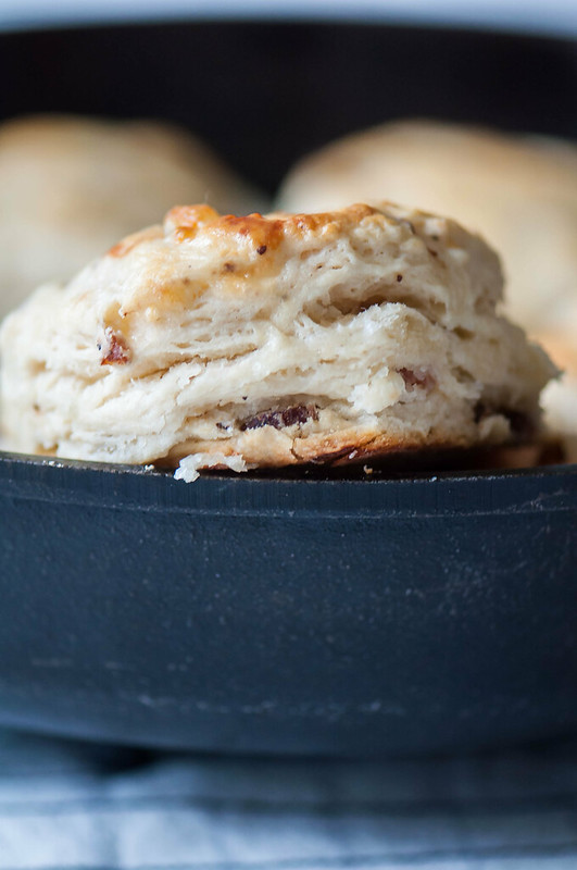 Peppered Bacon Pepper Jack Biscuits 