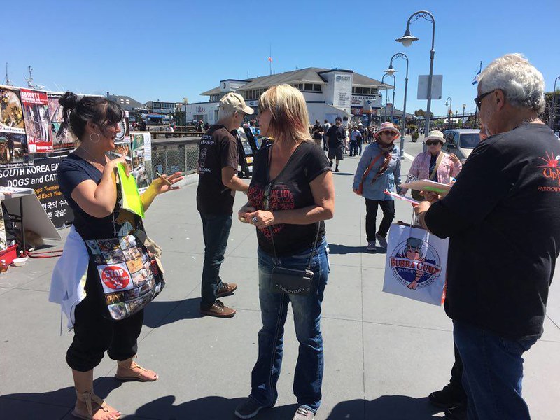 San Francisco, Fisherman's Wharf Leafleting Event – April 29, 2017