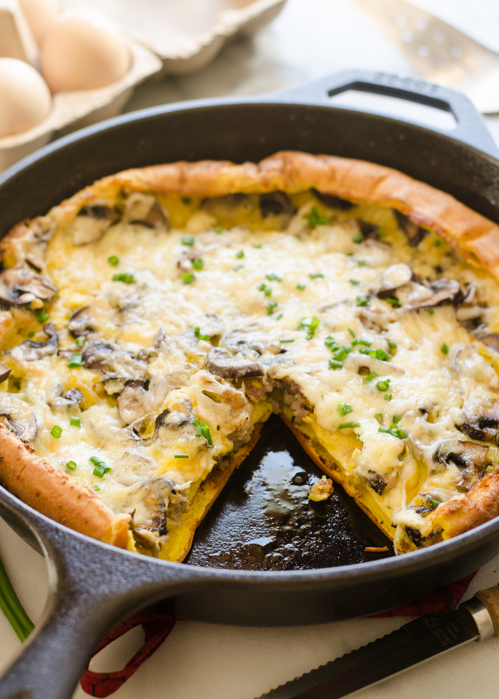 Savory Dutch Baby Puff Pancake - Buttered Side Up