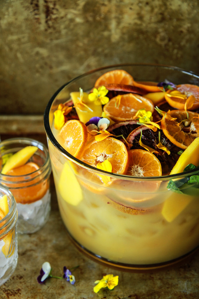 Orange Mango Rum Punch from HeatherChristo.com